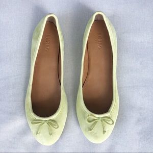 J Crew Suede Ballet Flats Size 8